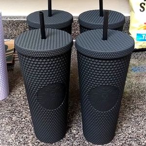 2021 Valentine's Black Matte Studded Tumbler